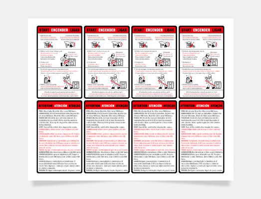 水泵操作說明貼畫